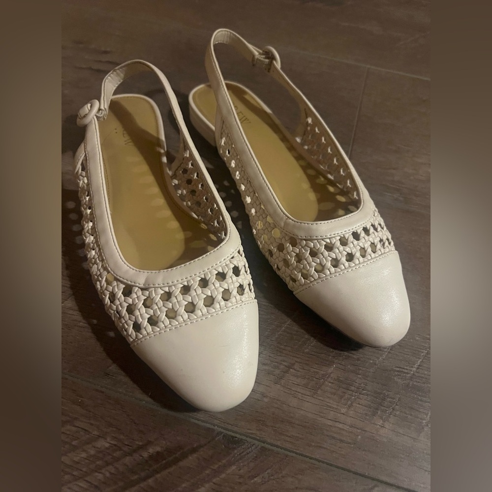 J. Crew Cream Slingback Flats - Picture 5 of 9